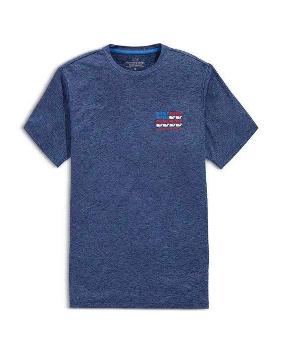 Harbor Whale Flag Graphic Tee