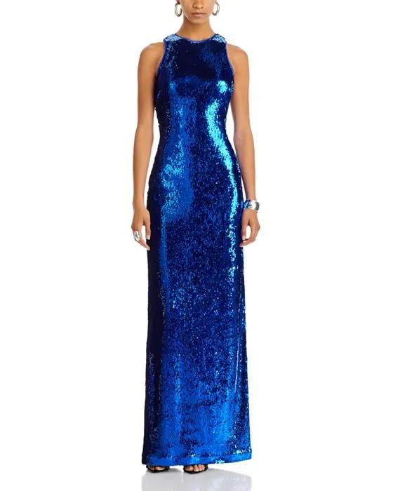 Hasia Sequined Gown