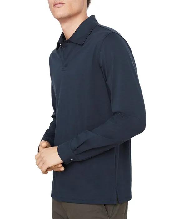 Heavy Pima Long Sleeve Polo Shirt