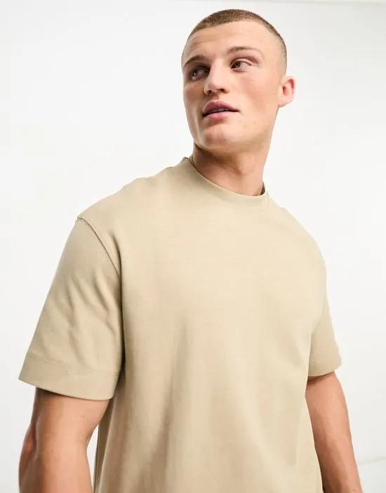 heavy weight T-shirt in stone - part of a set