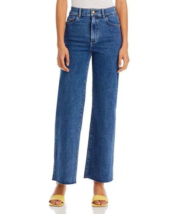 Hepburn High Rise Wide Leg Jeans Made with RECOVER™ in Keys Raw