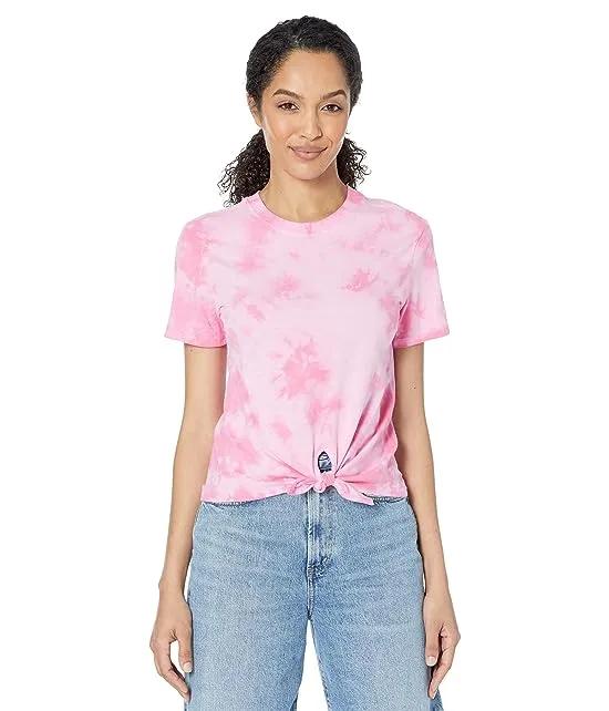 Heritage Carnation Cloud Tie-Dye Knotted T-Shirt
