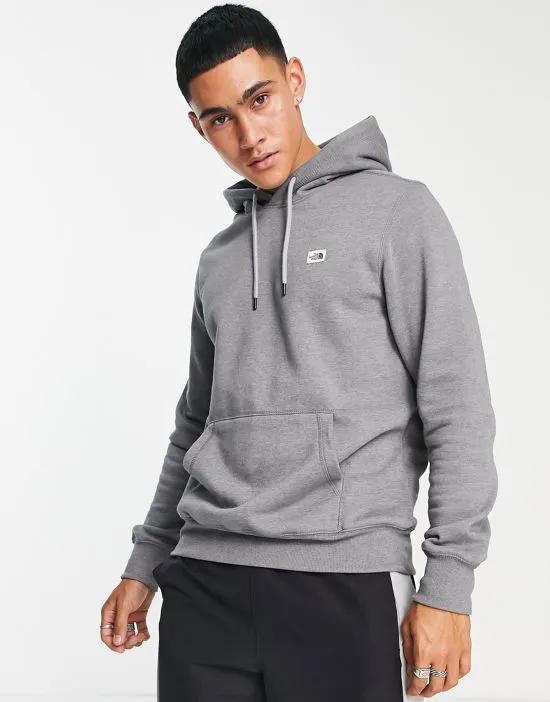Heritage Patch logo hoodie in gray