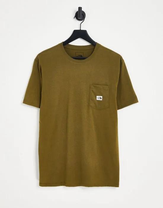 Heritage patch pocket t-shirt in green