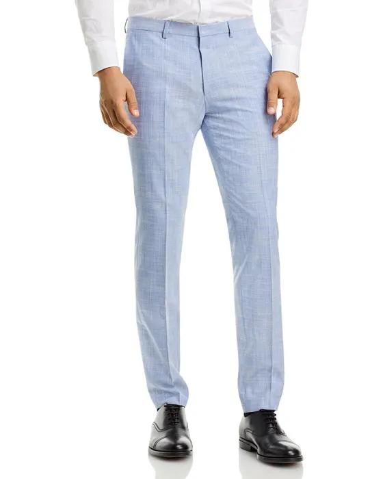 Hesten Melange Solid Extra Slim Fit Suit Pants