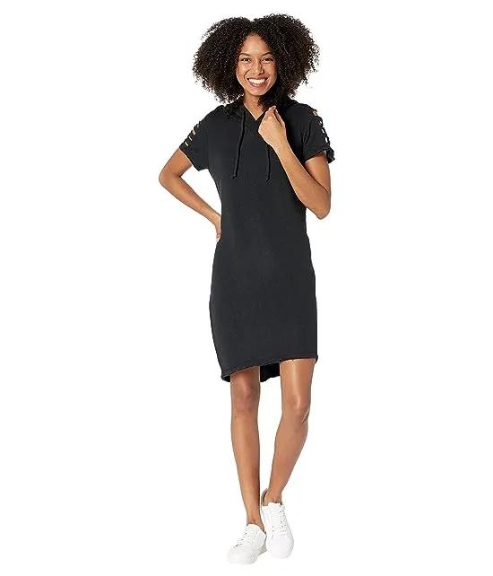 High-Low Hooded Dress