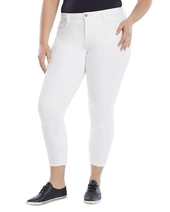 High Rise Ankle Skinny Jeans in White