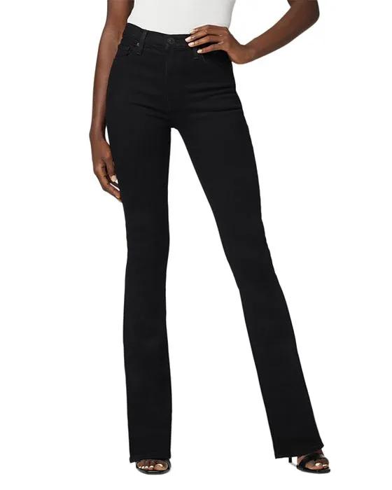 High Rise Bootcut Jeans in Black