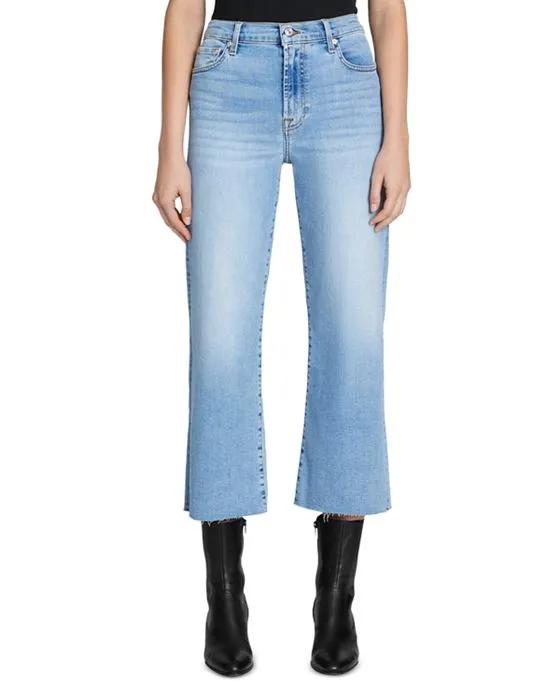 High Rise Cropped Wide Leg Alexa Jeans in Etienne