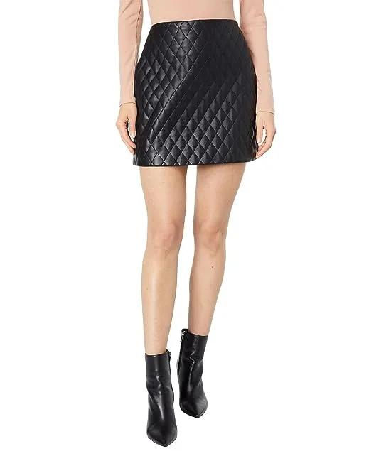 High-Rise Quilted Skirt