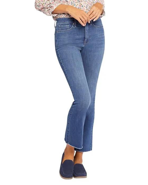High Rise Slim Bootcut Ankle Jeans in Awakening