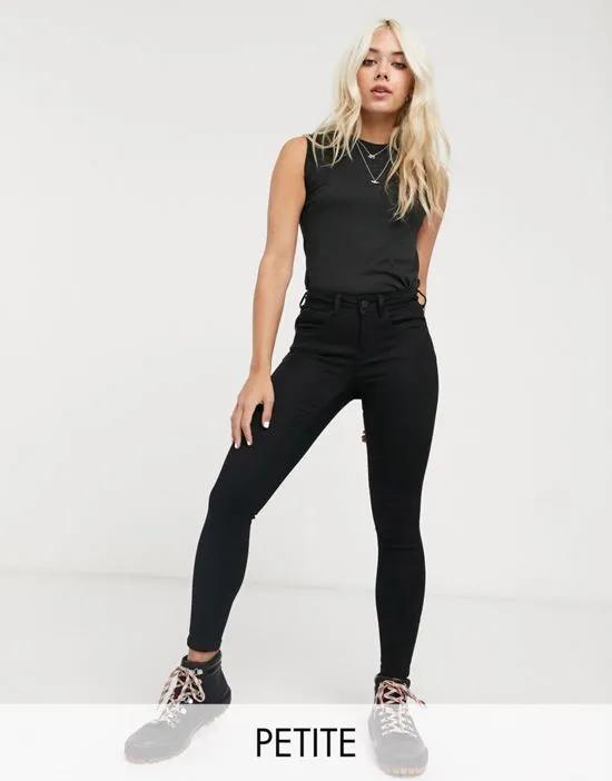 high waisted body shaping jean in black