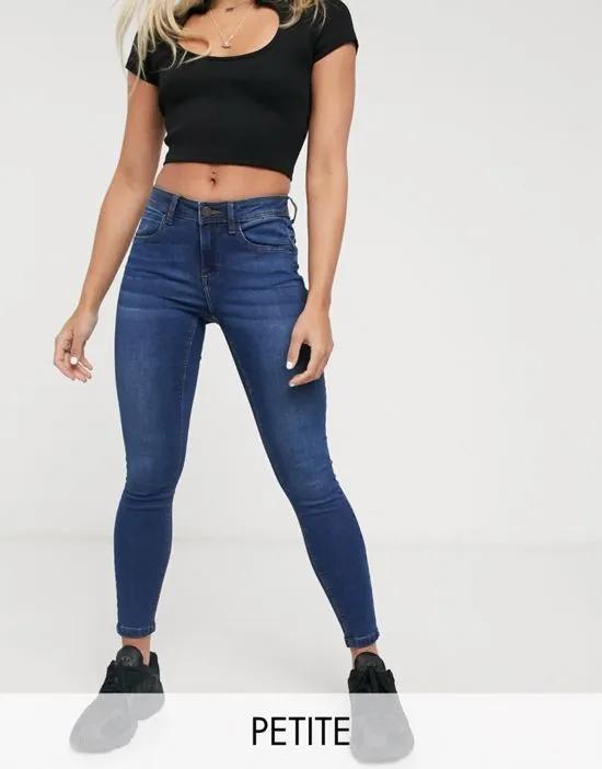 high waisted body shaping jean in blue