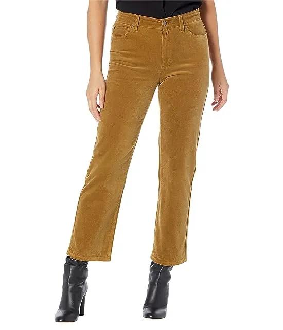 High-Waisted Straight Ankle Jeans in Butternut