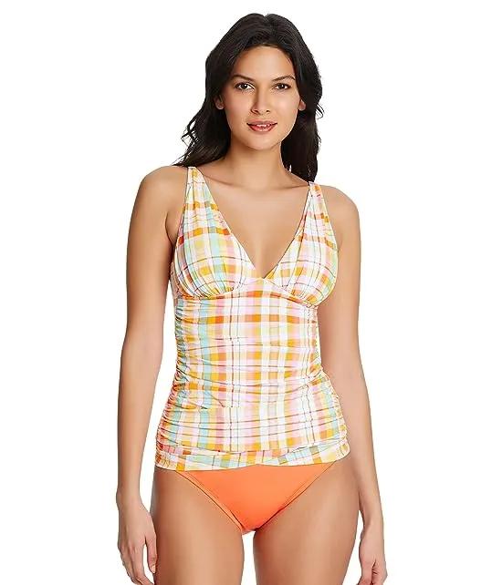 Hip To Be Square Over-the-Shoulder Tankini