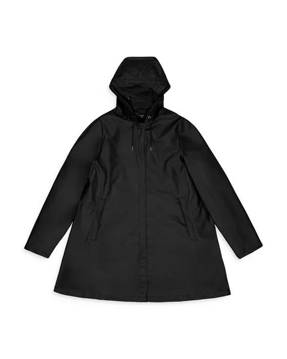 Hooded A-Line Rain Jacket