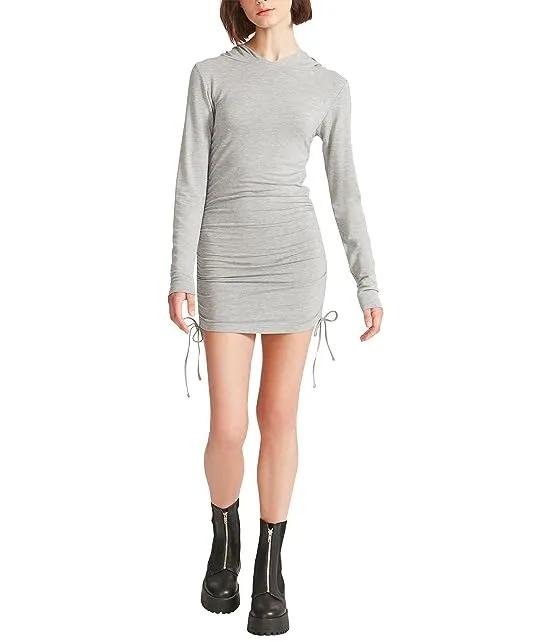Hooded Dress w/ Side Ruching