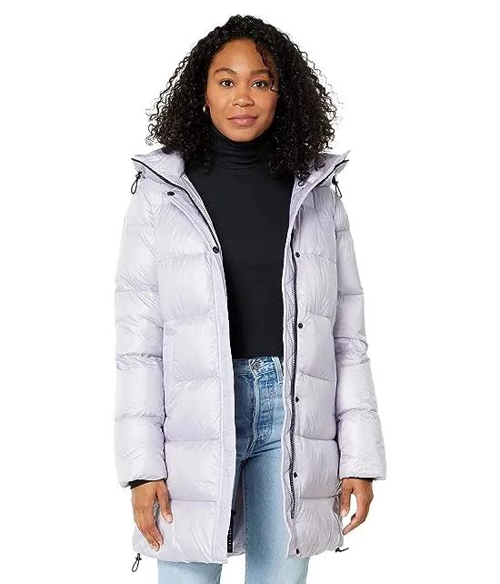 Hooded Mid Length Down Puffer