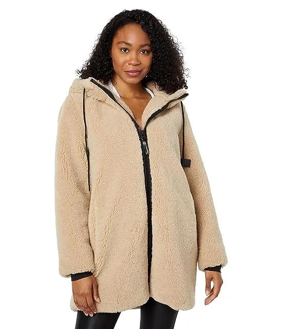 Hooded Zip Front Sherpa
