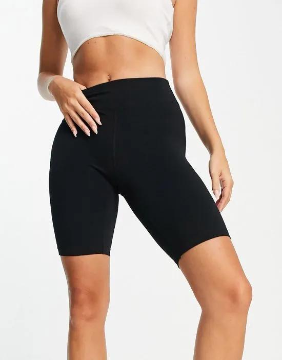 Hourglass icon booty legging short in cotton touch