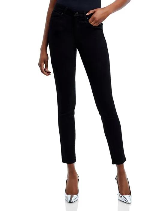 Hoxton High Rise Ankle Skinny Jeans in Black Shadow - 100% Exclusive
