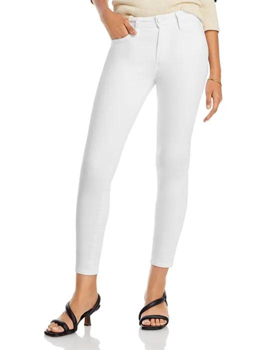 Hoxton High Rise Ankle Skinny Jeans in Crisp White