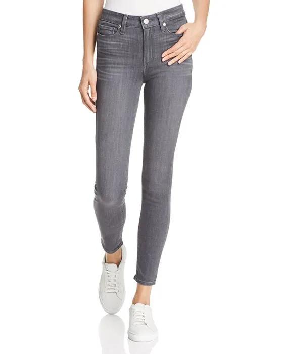 Hoxton High Rise Ankle Skinny Jeans in Gray Peaks