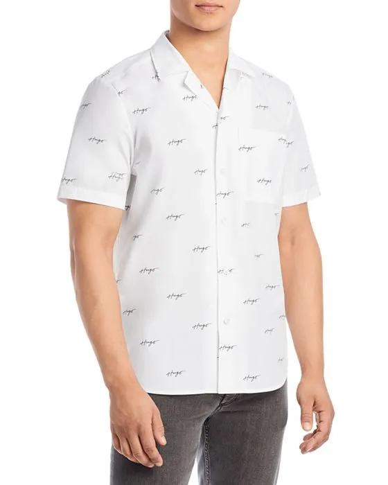 HUGO Ellino Cotton Straight Fit Shirt