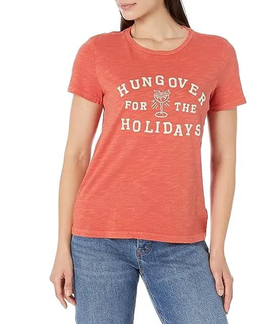 Hungover For The Holidays Classic Crew Tee