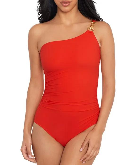 Hyperlink Charlize One Shoulder One Piece Swimsuit