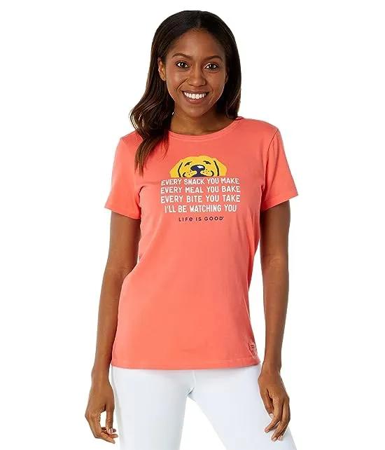 I'll Be Watching You Yellow Lab Short Sleeve Crusher™ Tee