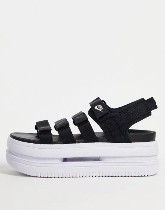 Icon Classic platform sandals in black