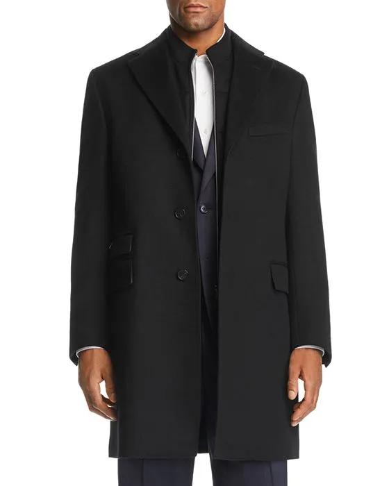 ID Wool Topcoat with Zip-Out Bib