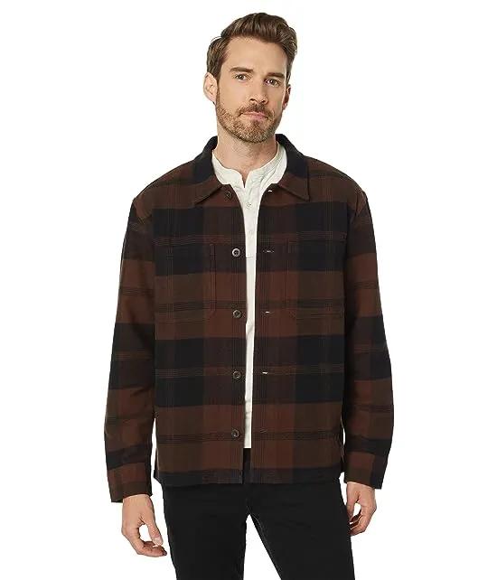 Indoor Boxy Shirt Jacket - Heavy Brushed Flannel