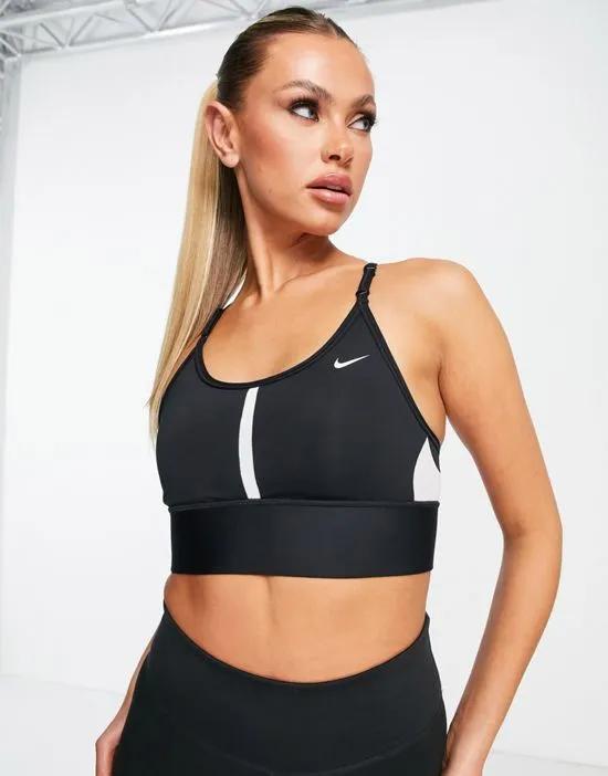 Indy Dri-FIT longline sports bra in black