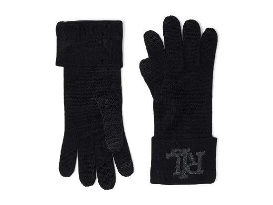 Intarsia Logo Touch Gloves