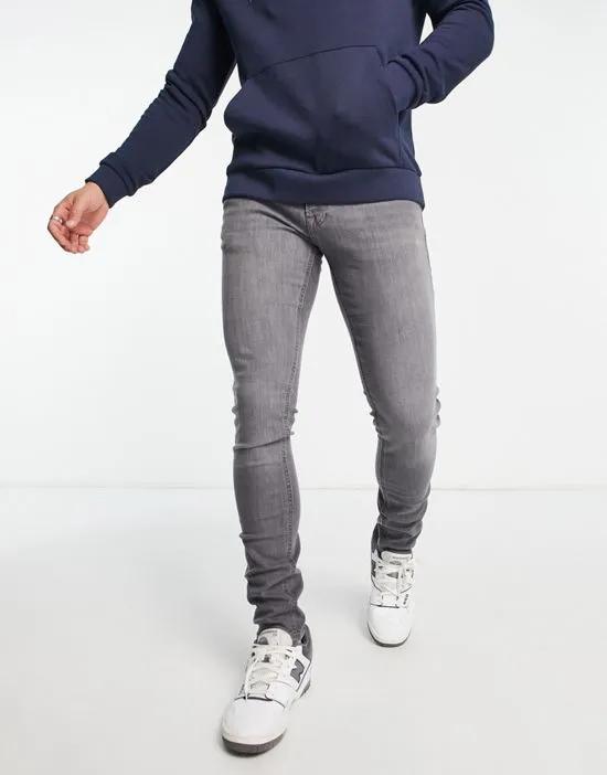 Intelligence Liam skinny fit jeans in gray wash