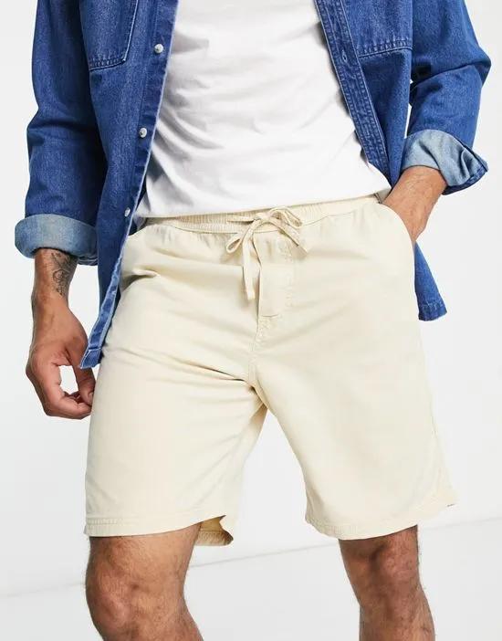 Intelligence loose fit shorts in sand