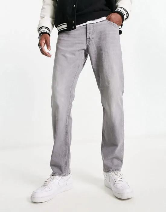 Intelligence mike straight fit jeans in washed gray