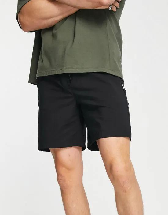 Intelligence slim fit technical shorts in black