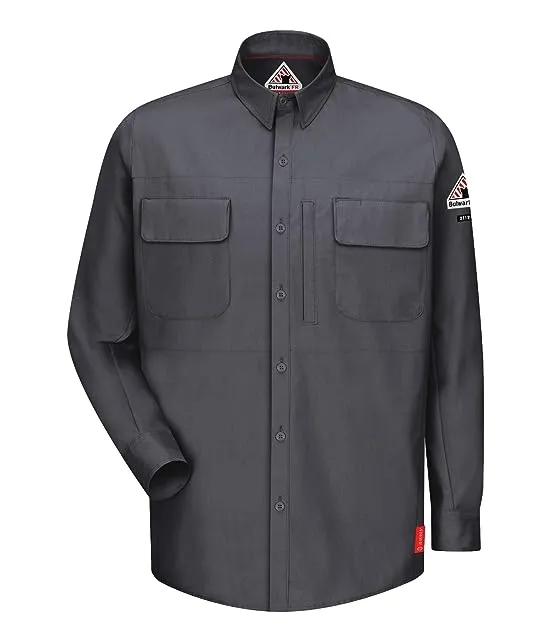 iQ Series® Comfort Woven Long Sleeve Patch Pocket Shirt