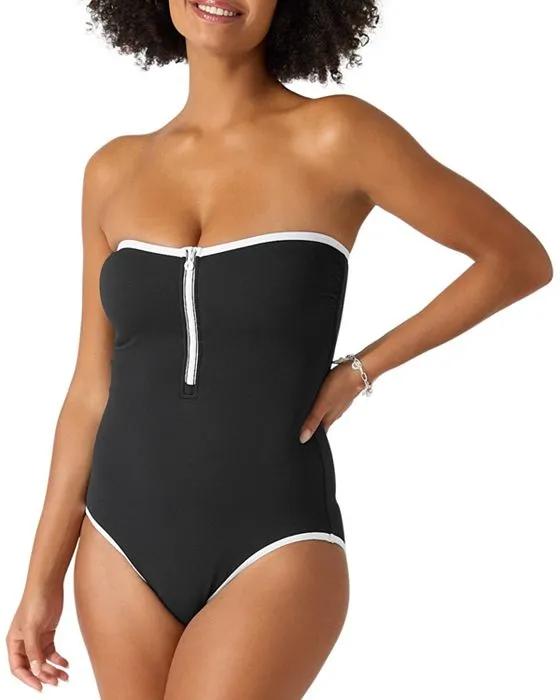 Island Cays Cabana Bandeau One Piece Swimsuit