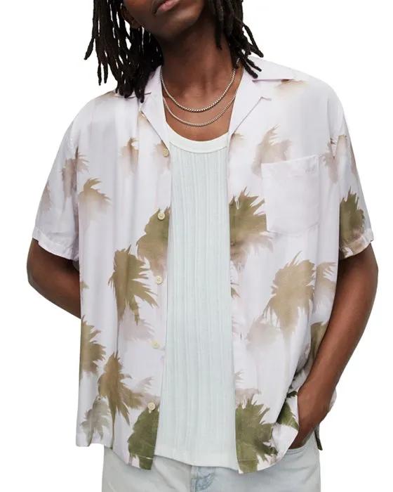 Islands Relaxed Fit Short Sleeve Camp Shirt