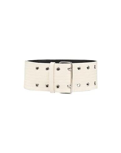Ivory Canvas High-waist belt