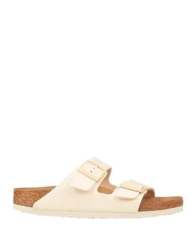 Ivory Canvas Sandals