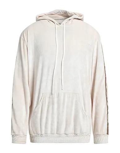 Ivory Chenille Hooded sweatshirt