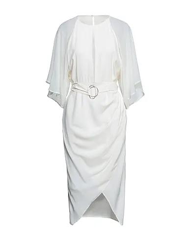 Ivory Chiffon Midi dress