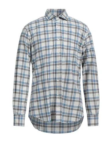Ivory Cotton twill Checked shirt