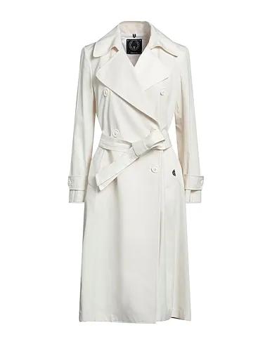 Ivory Cotton twill Double breasted pea coat