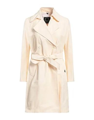 Ivory Cotton twill Double breasted pea coat